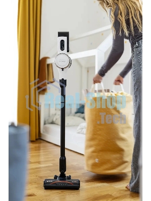 Пылесос Gorenje SVC222230AEW белый/черный, питание от аккумулятора, 25 Вт, уборка сухая, пылесборник 0.701 л