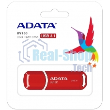 Флешка USB ADATA UV150 (AUV150-64G-RRD), 64Gb, USB 3.0, R/W 100/30, красный