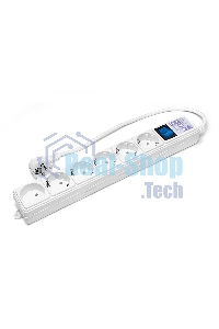 Сетевой фильтр PowerCube Фильтр-удлинитель (SPG(5+1)-16B-0,5M) 6 розеток, 0,5 м,16А/3,5 кВт, белый