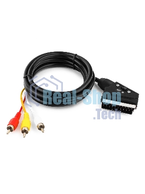 Кабель аудио/видео Gembird 1 x RCA x 3 (male)/1 x SCART (male), 1.8 м