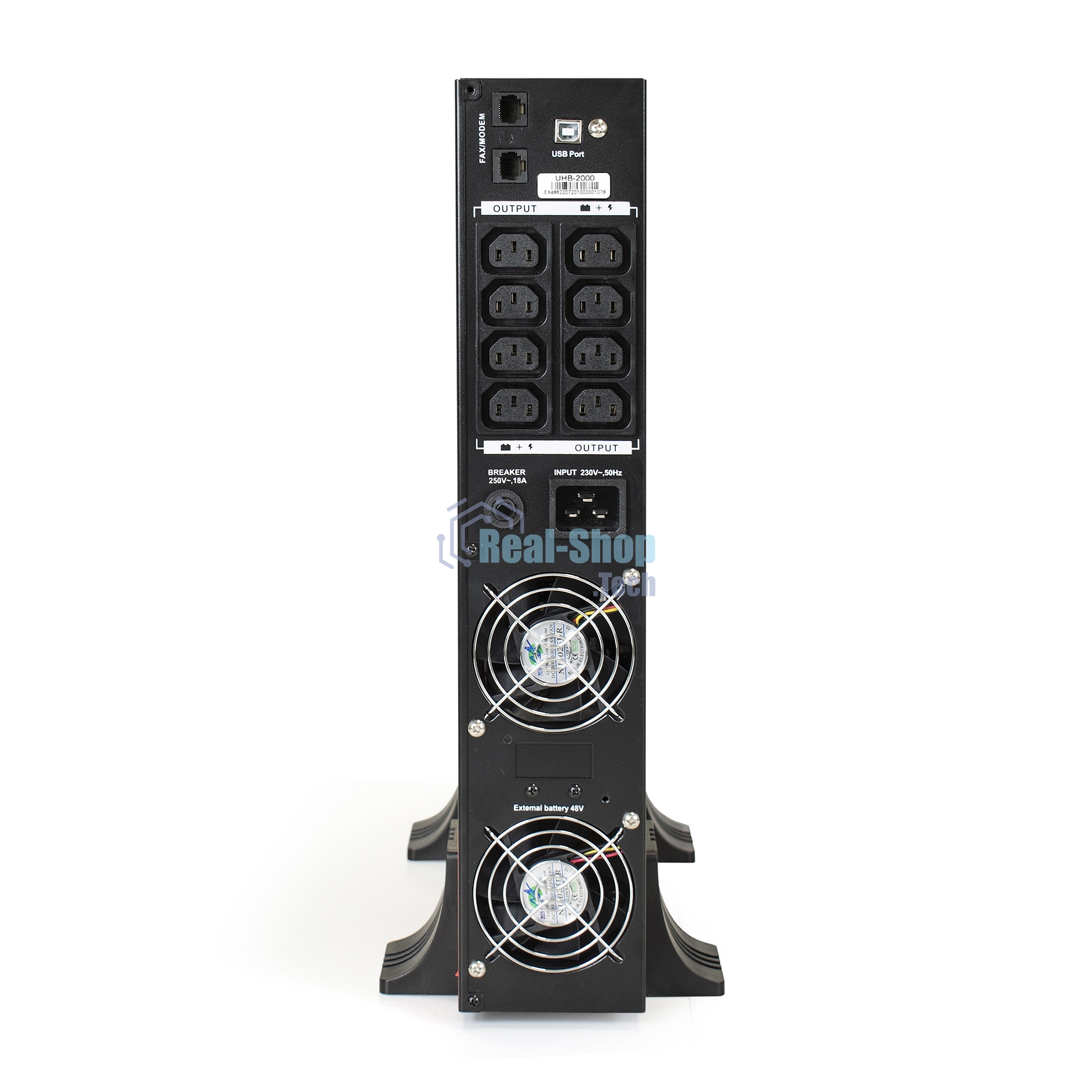 Источник бесперебойного питания Pure Sine Wave ExeGate SinePower UHB-2000.LCD.AVR.C13.RJ.USB.2U 2000VA/1600W,8*C13,RM/Tower