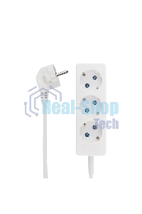Удлинитель PROconnect STANDARD 3 гнезда, 3 м, 2х0.75 мм², б/з, белый