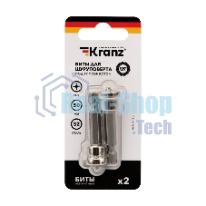 Бита для шуруповерта Kranz PH2х50 мм под гипсокартон (2 шт./уп.)