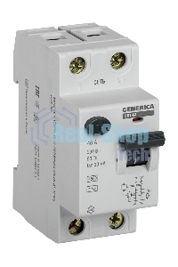 Выключатель дифференциального тока (УЗО) 2п 40А 30мА тип AC ВД1-63 GENERICA ИЭК MDV15-2-040-030