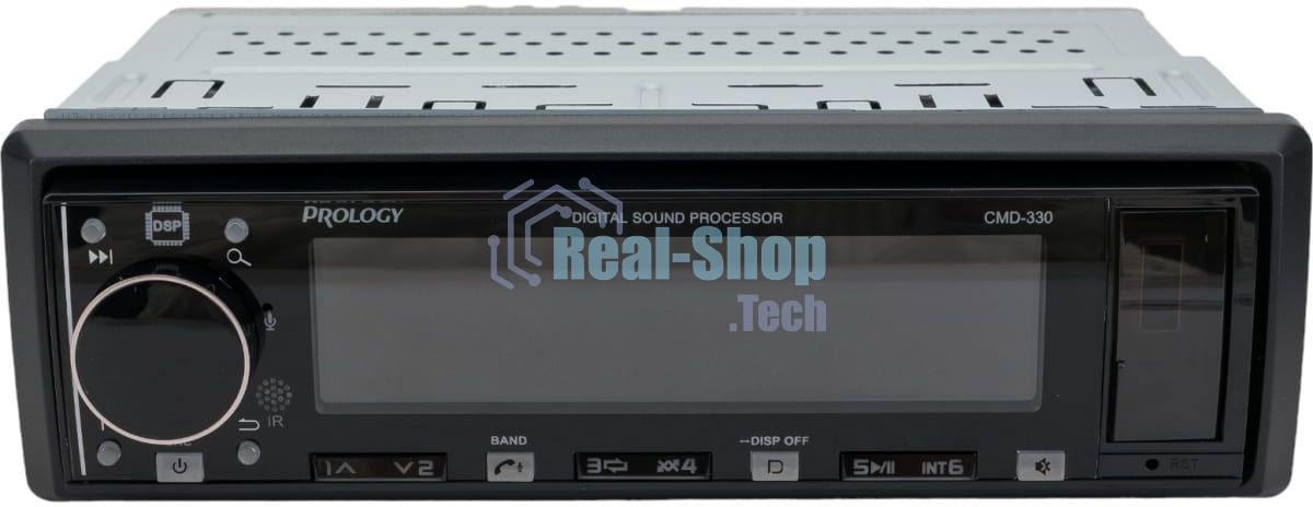 Автомагнитола Prology CMD-330, 1 DIN, Bluetooth, USB Type-A, AUX, пульт ДУ