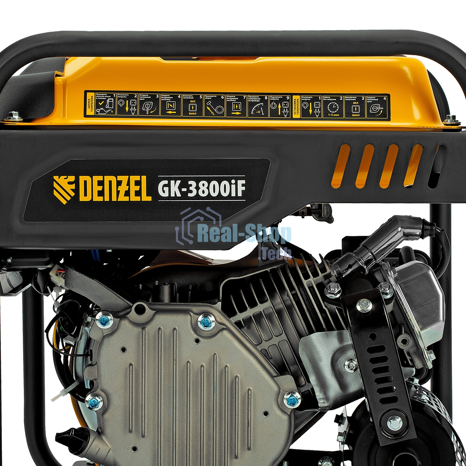 Генератор инверторный Denzel GK-3800iF, 3,8 кВт, 230 В, ручной старт