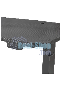 Стол игровой Cactus CS-EDL-GbK столешница МДФ черный, каркас черный