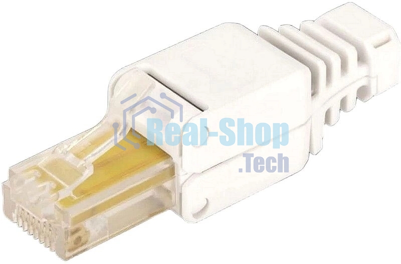 Коннектор Lanmaster полевой (LAN-TMP-S5E) FTP кат.5E RJ45 белый (упак.:1шт)