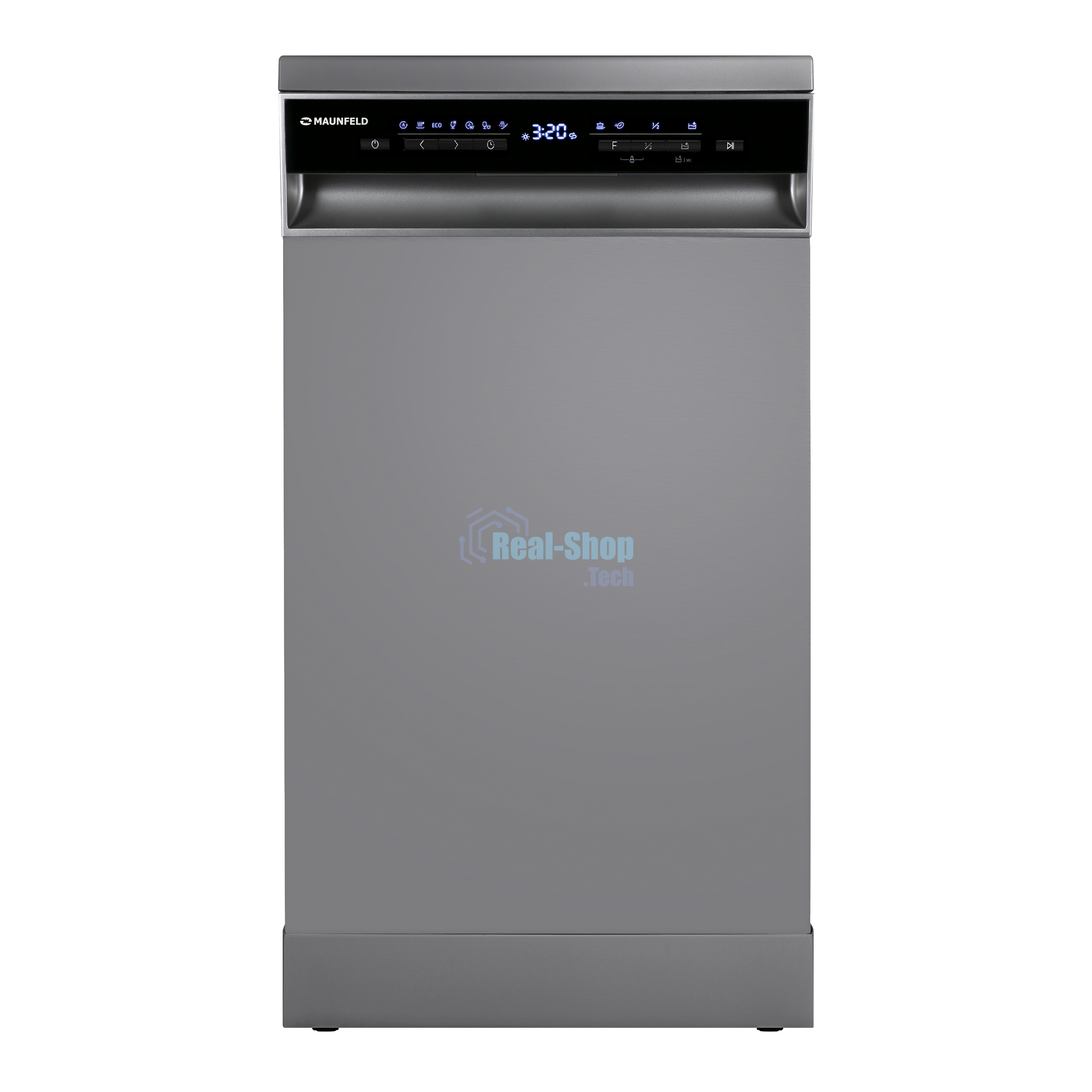 Посудомоечная машина Maunfeld MWF45331S, серебристый, 44.8 см, 10 компл., 49 дБ, класс A++