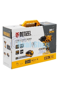 Гайковерт ударный аккумуляторный бесщет. Denzel CIWH-BL-20-500, Li-Ion, 20 В