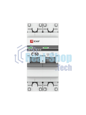 Выключатель автоматический EKF mcb4763-2-50C-pro 2P 50А (C) 4,5kA ВА 47-63 EKF PROxima