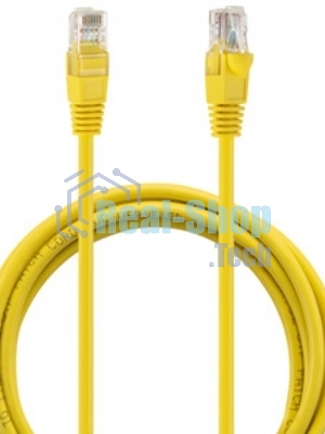 Патч-корд Buro UTP cat.5e 2м желтый RJ-45 (m)-RJ-45 (m)