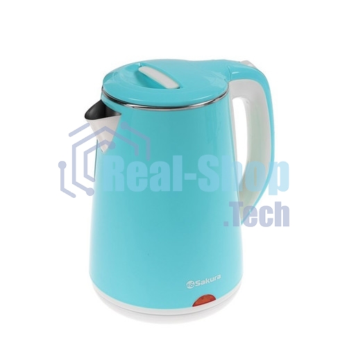 Чайник Sakura SA-2150BL 1.8 л, двойной корпус голуб д