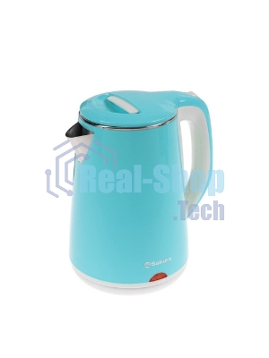 Чайник Sakura SA-2150BL 1.8 л, двойной корпус голуб д
