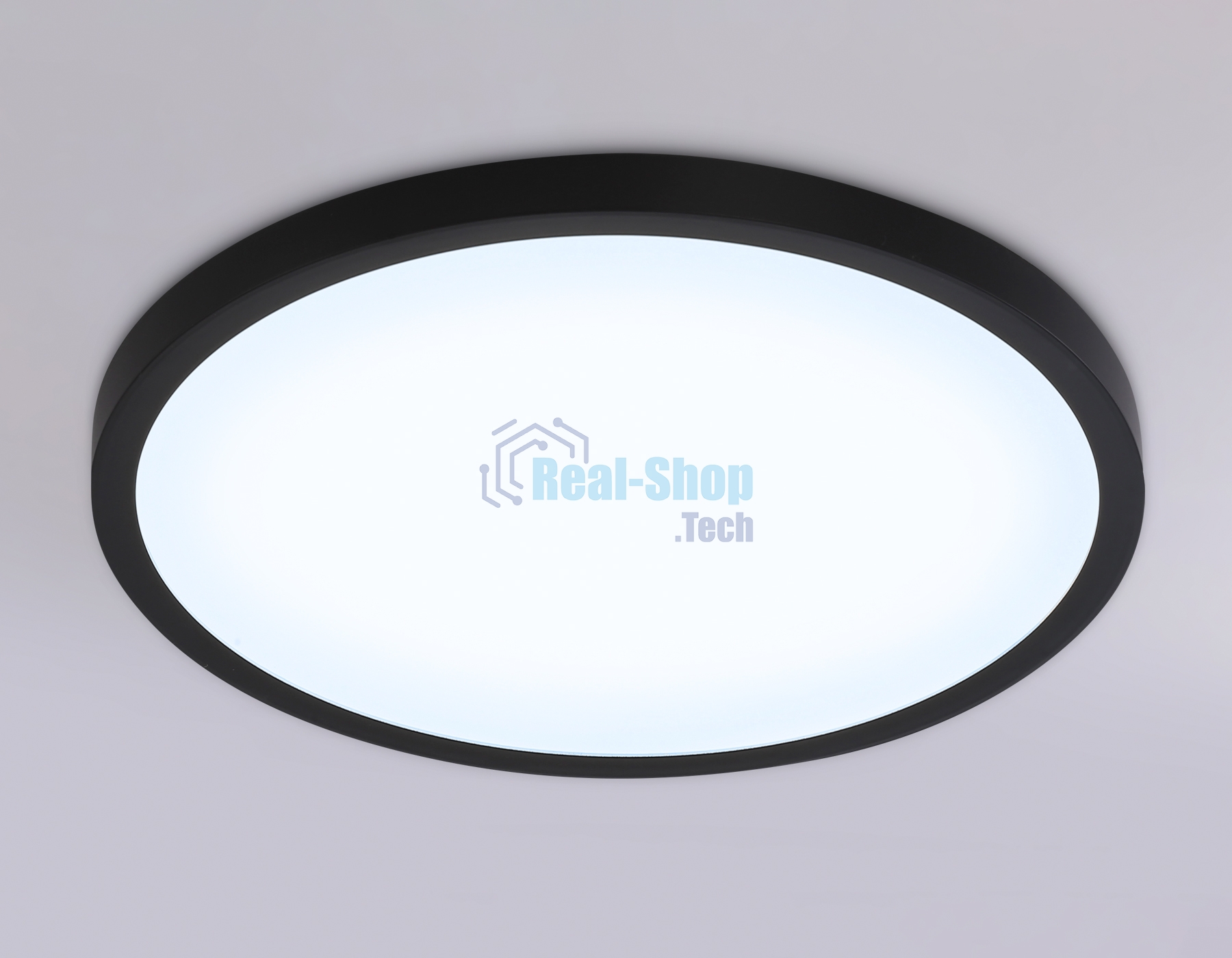 Светильник светодиодный ультратонкий Ambrella light FZ1957 BK черный IP54 26W 5000K D370*15 (Без ПДУ)
