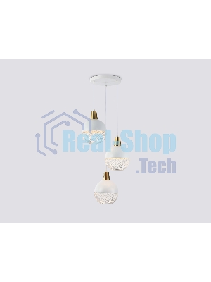 Светильник Ambrella light TR8503/3 WH/CP белый/медь E27/3 max 60W D410*1000