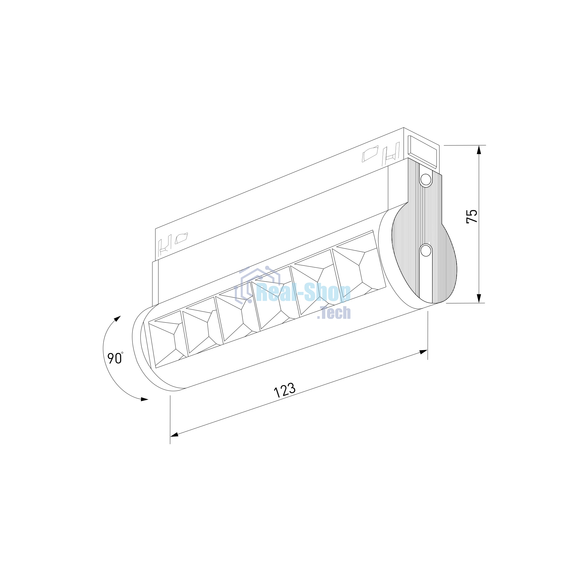 Трековый светильник Slim Magnetic 6W 4200K Alter (белый) 85048/01