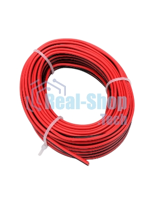 Акустический кабель Cablexpert CC-TC2Lx0,35-10M, 2x0.35мм2, 10м, черно-красный, пакет