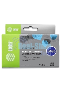 Картридж струйный Cactus CS-EPT0485 светло-голубой (14,4 мл) для Epson Stylus Photo R200/R220/R300/R320/R340/RX500/RX600/RX620/RX640
