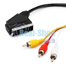 Кабель аудио/видео Gembird 1 x RCA x 3 (male)/1 x SCART (male), 1.8 м