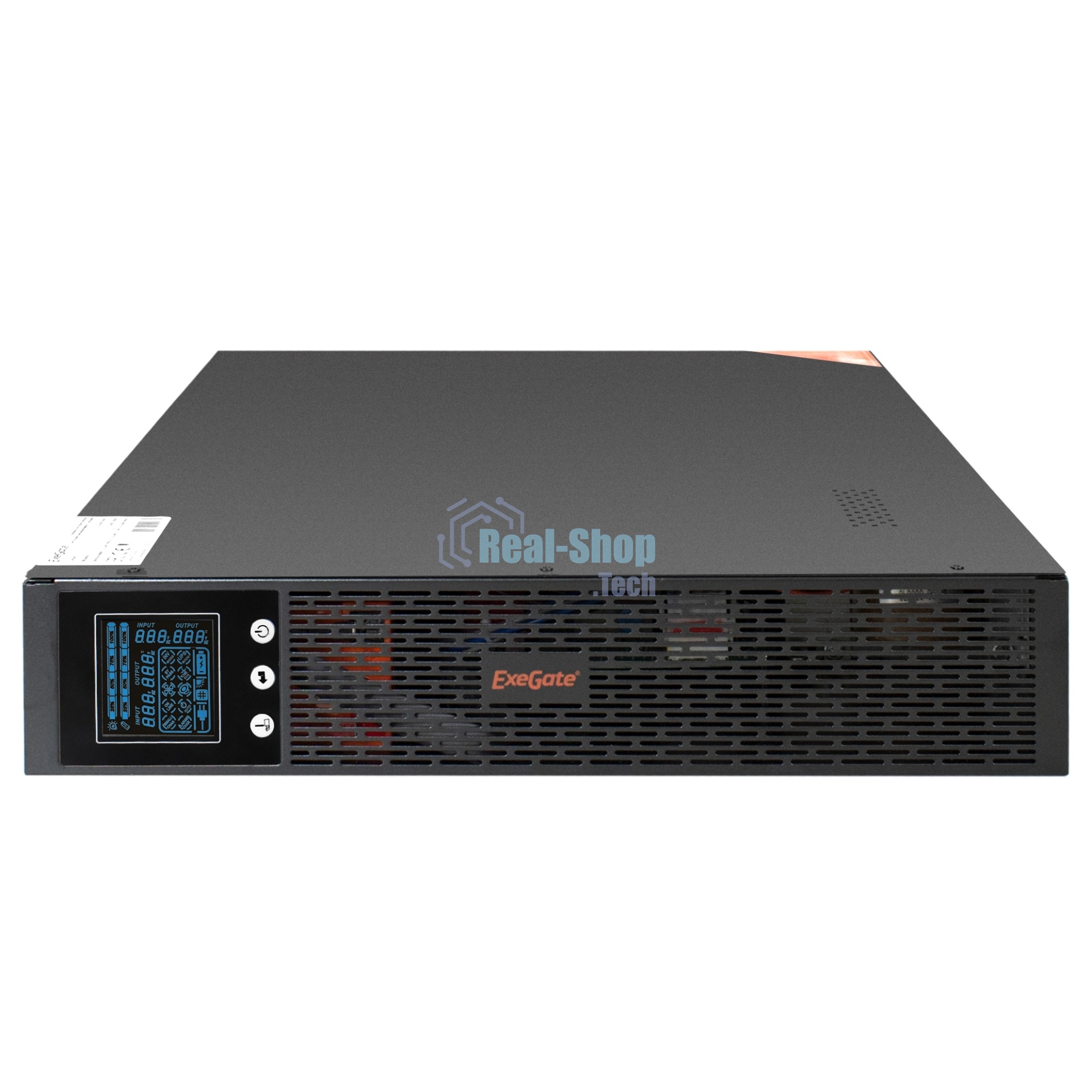 Источник бесперебойного питания Pure Sine Wave ExeGate SinePower UHB-2000.LCD.AVR.C13.RJ.USB.2U 2000VA/1600W,8*C13,RM/Tower