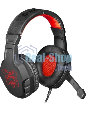 Гарнитура Defender Cujo чёрный/красный, проводная
