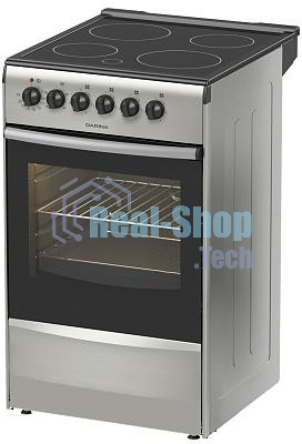 Плита электрическая Darina 1B EC 341 606 silver серебристый/черный, конфорок 4 шт, духовка 50 л, 50 см x 85 см x 56 см