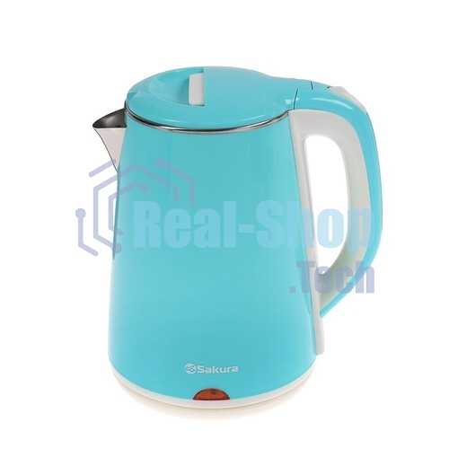 Чайник Sakura SA-2150BL 1.8 л, двойной корпус голуб д