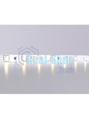 Светодиодная лента GS1001 2835 60Led/ 4.8W m/ 12V IP20 3000K/ 5000*8*1.2mm (2 конт.)
