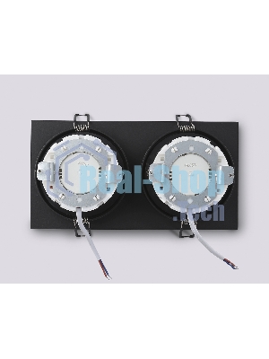 Светильник Ambrella light TN52344/2 SBK/GBK черный песок/черный глянец GX53 max 12W 220*115*25