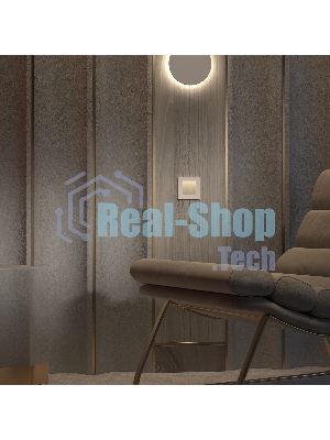 Рамка на 1 пост Split (айвори/белый, soft-touch) W0013066