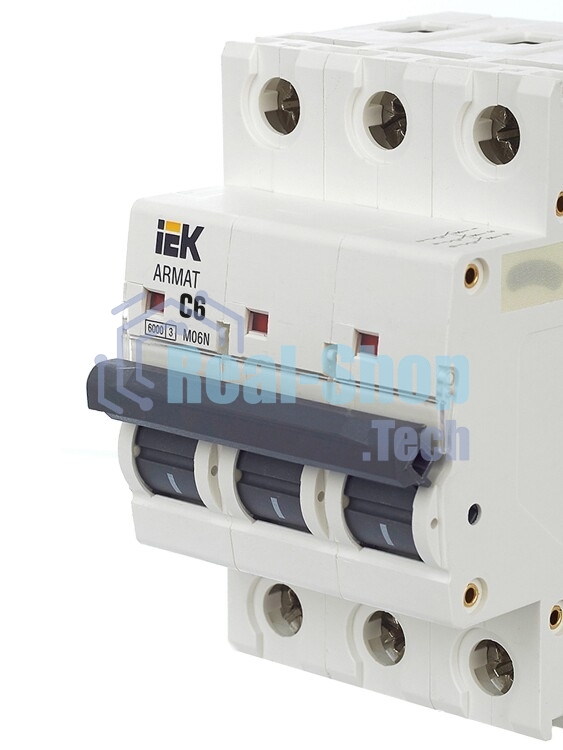 Выключатель автоматический 3п C 6А M06N ARMAT IEK AR-M06N-3-C006