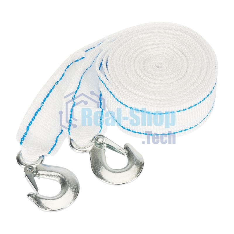 Трос буксировочный Rexant 10 т, 5 м, с двумя крюками