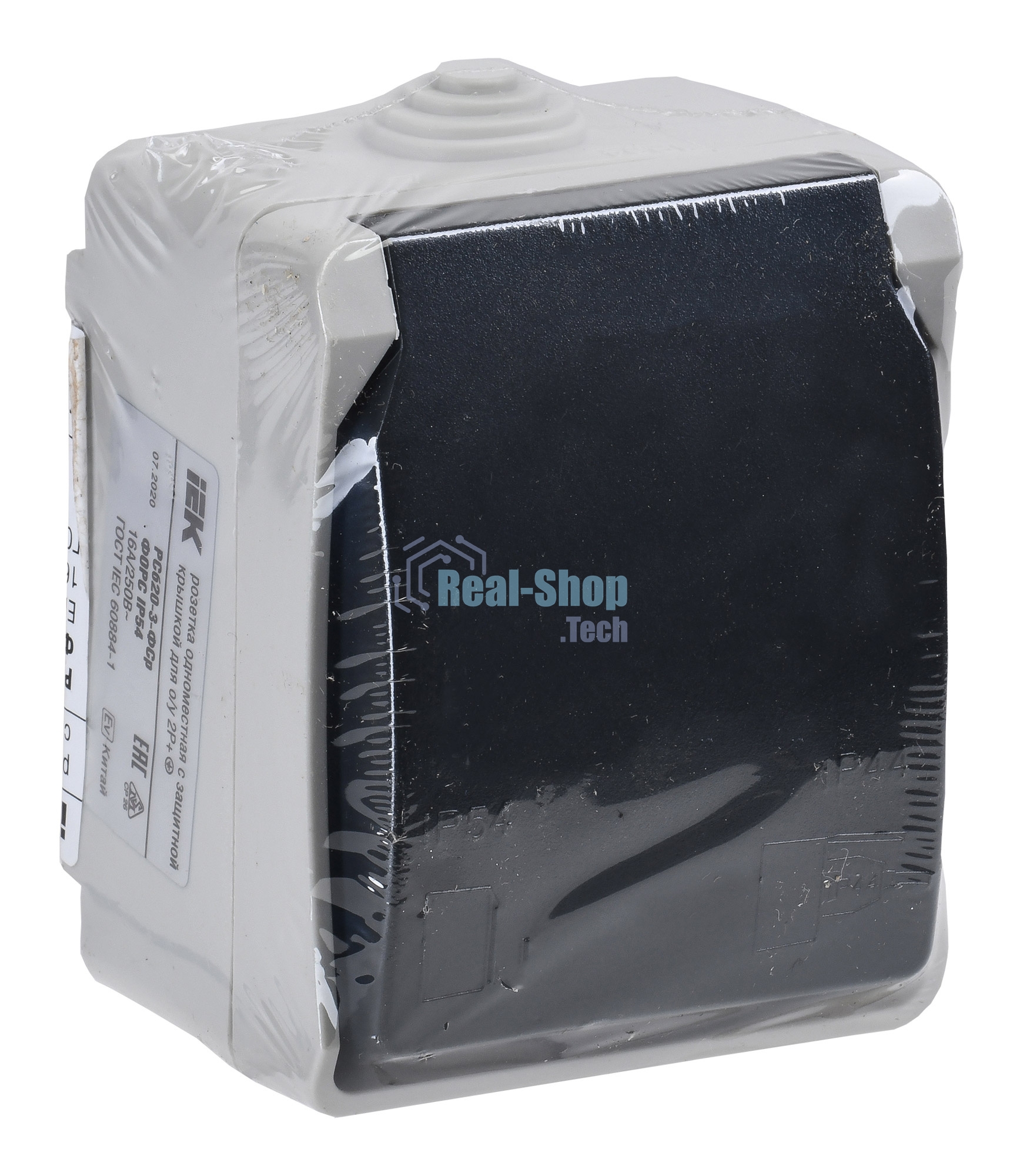 Розетка ИЭК Форс РСб20-3-ФСр1м с/з открытой установки