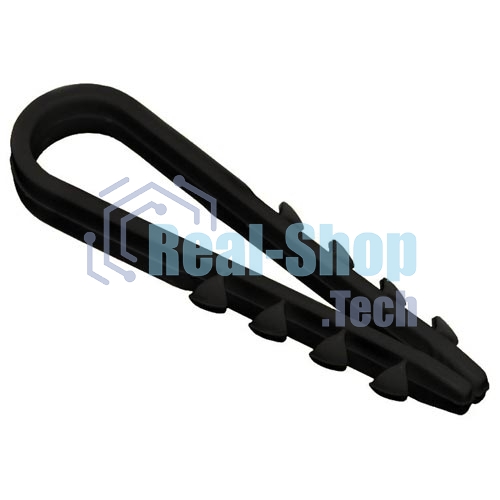 Дюбель-хомут 5-10мм d=5мм для круглого кабеля нейлон черный (уп.100шт) ИЭК UHH36-5-10-100