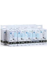 Лампа светодиодная Gauss Elementary 12Вт цок.: E27 груша 220B 4100K св. свеч. белый ней. A60 (упак.: 10 шт)