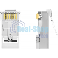 Коннектор Vention RJ45 (8p8c), UTP, cat. 6A, под витую пару (10 шт.)