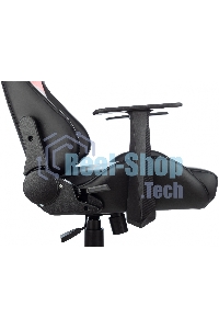 Кресло игровое Zombie Game Penta черный/красный эко.кожа с подголов. крестов. пластик