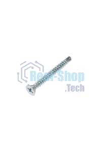 Саморез оконный Kranz сверло, 3.9х35, белый цинк, упаковка поставщика (8 000 шт.)