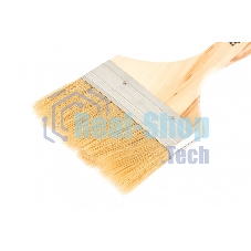 Кисть плоская Sparta 100 мм, натуральная щетина, деревянная ручка, для масляных краскок, лаков