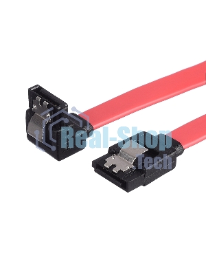 Кабель GoPower SATA (m)-SATA (m) 0.5м силикон ver.2.0 красный (1/250)