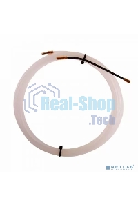 Протяжка кабельная Rexant (мини УЗК в бухте), 5 м нейлон, d=3 мм, латунный наконечник, заглушка