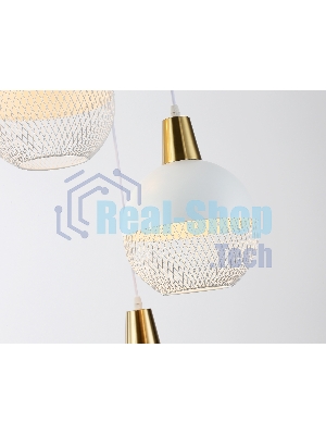 Светильник Ambrella light TR8503/3 WH/CP белый/медь E27/3 max 60W D410*1000