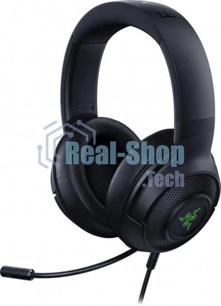 Гарнитура Razer Kraken V3 X (2022) чёрный, проводная, USB, подсветка