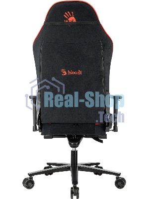 Кресло игровое A4Tech Bloody GC-680 черный/серый искусственная замша с подголов. крестов. металл