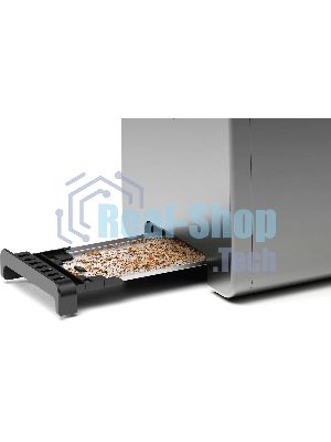 Тостер Bosch TAT5P425 нержавеющая сталь, 970 Вт, 2 слота