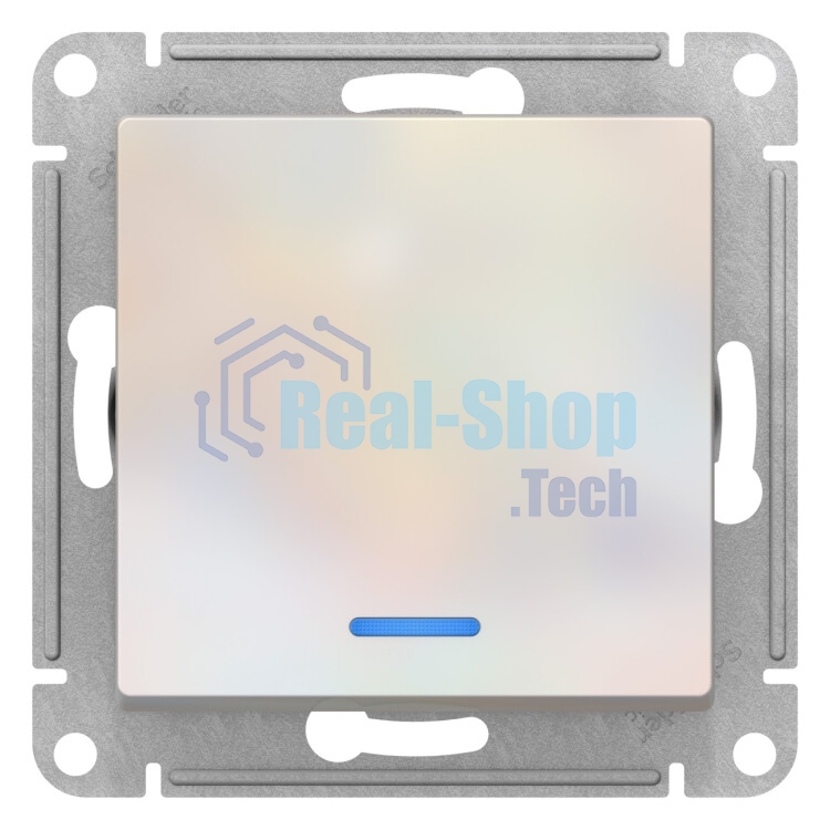 Механизм выключателя 1-кл. AtlasDesign с подсветкой (сх.1а) 10АХ жемчуг SchE ATN000413