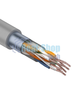 Кабель витая пара Rexant FTP 4PR 24AWG, cat.5e STRANDED (бухта 305 м)