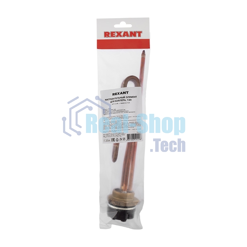 Нагревательный элемент для бойлера Rexant ТЭН RCT 2,0 кВт, термостат 15 A