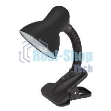 Настольный светильник ЭРА N-102 N-102-E27-40W-BK черный матовый Светильник настольный, цоколь E-27, на прищепке